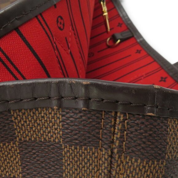 LOUIS VUITTON Authentic Brown Damier Neverfull MM Tote Bag - Picture 7 of 15